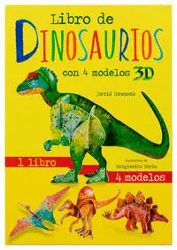 Libro de Dinosaurios con 4 Modelos 3D