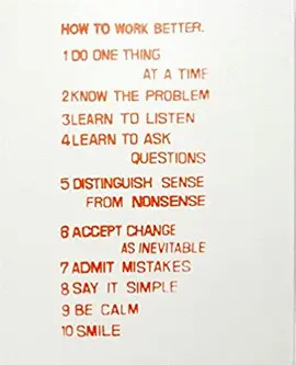 Peter Fischli David Weiss: How To Work Better