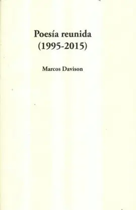 Poesía Reunida (1995-2015)
