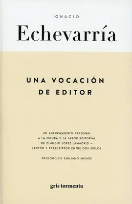 Una Vocación de Editor