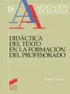 Didáctica del Texto en la Formación del Profesorado