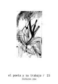 Poeta y Su Trabajo, el no. 15