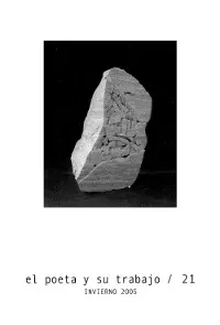 Poeta y Su Trabajo, el no. 21