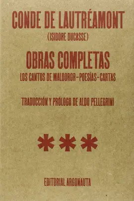 Obras Completas. Conde de Lautréamont (Isidore Ducasse)