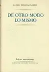 De Otro Modo lo Mismo