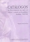 Catálogos de Documentos de Arte 22
