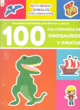 100 Calcomanías de Dinosaurios y Piratas