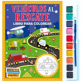 Vehículos Al Rescate. Libro para Colorear
