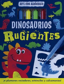 ARTE CON AERGRAFO. DINOSAURIOS RUGIENTES