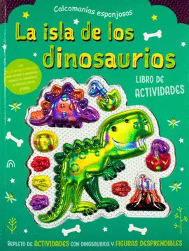 Calcomanías Esponjosas. La Isla de los Dinosaurios