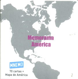 MEMORAMA AMRICA (70 CARTAS + MAPA DE AMRICA)