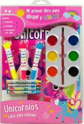 MI PRIMER LIBRO PARA DIBUJAR Y COLOREAR. UNICORNIOS