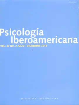 PSICOLOGÍA IBEROAMERICANA VOL. 26 NO. 2 DICIEMBRE 2018 PSICOLOGÍA IBEROAMERICANA VOL. 26 NO. 2 DICIEMBRE 2018
