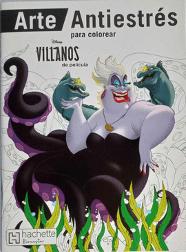 Arte Antiestres Para Colorear Disney Villanos de Película
