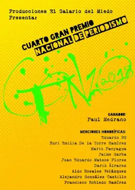 Cuarto Gran Premio Nacional de Periodismo Gonzo 2018