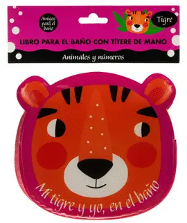 Libro Interactivo con Títere de Mano para la Hora del Baño: Tigre