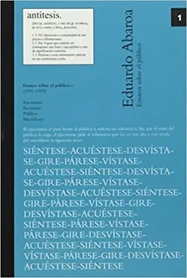 ENSAYOS SOBRE EL PÚBLICO I (1991-1992)