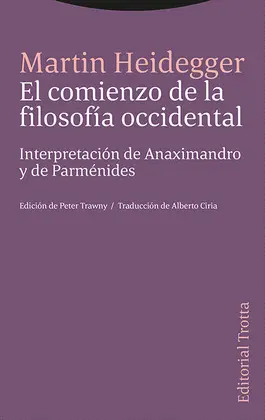 COMIENZO DE LA FILOSOFÍA OCCIDENTAL, EL