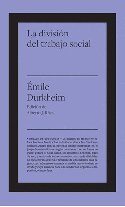 DIVISIN DEL TRABAJO SOCIAL, LA