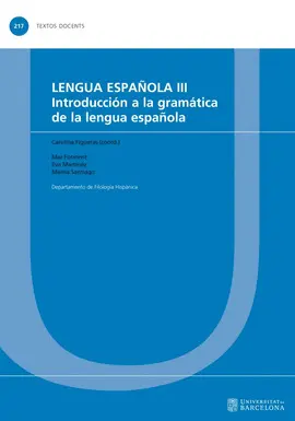 LENGUA ESPAÑOLA III LENGUA ESPAÑOLA III