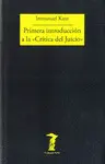 PRIMERA INTRODUCCIÓN A LA CRÍTICA DEL JUICIO
