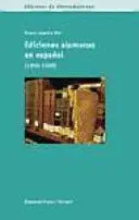 EDICIONES ALEMANAS EN ESPAÑOL (1850-1900) EDICIONES ALEMANAS EN ESPAÑOL (1850-1900)