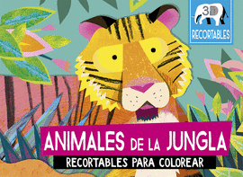 ANIMALES DE LA JUNGLA (RECORTABLES PARA COLOREAR 3D)