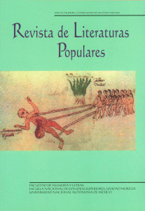 REVISTA DE LITERATURAS POPULARES. AO XV NM. 1