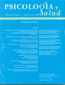 Psicología y Salud Vol. 30 Núm. 2