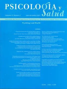 Psicología y Salud Vol. 31 Núm. 2