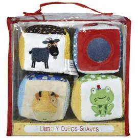 LIBRO Y CUBOS SUAVES. ANIMALES DE LA GRANJA