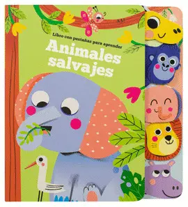 Libro con Pestañas Aprender. Animlaes Salvajes