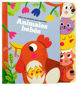 Libro con Pestañas Aprender. Animlaes Bebés