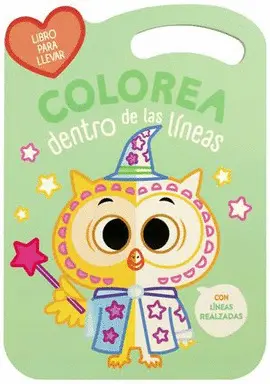 Colorea dentro de las Líneas. Búho