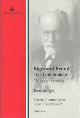 DAS UNHEIMLICHE. MANUSCRITO INÉDITO