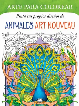 ANIMALES ART NOUVEAU. ARTE PARA COLOREAR